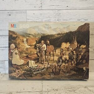 Milton Bradley Frontier Days Firestick 500 Piece Puzzle Still Sealed NOS 1990